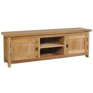 TV-Schrank Massivholz Teak 120x30x40 cm