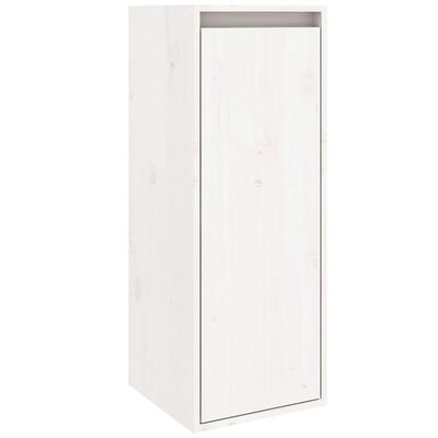 Wandschrank Weiß 30x30x80 cm Massivholz Kiefer