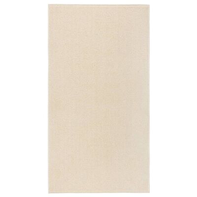 Teppich Kurzflor 80x150 cm Creme