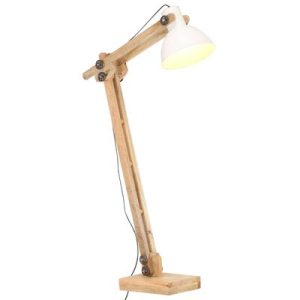 Stehlampe Weiß Mango Massivholz E27