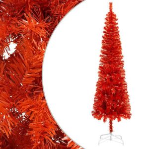 Schlanker Weihnachtsbaum Rot 150 cm