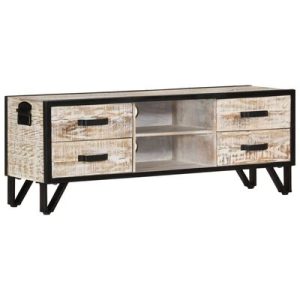 TV-Schrank 110x30x41 cm Massivholz Akazie