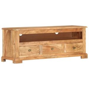 TV-Schrank Massivholz Akazie 110x30x40 cm Braun