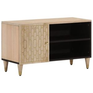 TV-Schrank 80x31x46 cm Massivholz Mango