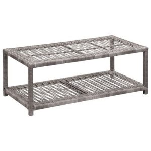 Schuhbank Grau 80 x 40 x 30 cm Poly Rattan