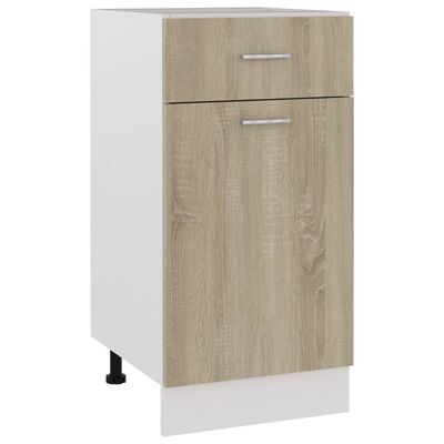 Schubunterschrank Sonoma-Eiche 40x46x81,5 cm Holzwerkstoff