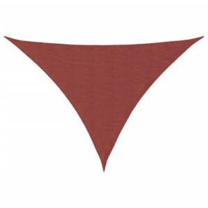 Sonnensegel Oxford-Gewebe Dreieckig 3x4x4 m Terrakotta-Rot