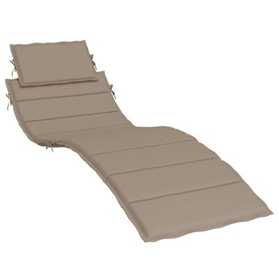 Sonnenliegen-Auflage Taupe 186x58x3 cm Oxford-Gewebe