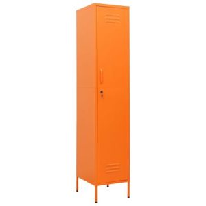 Schließfachschrank Orange 35x46x180 cm Stahl