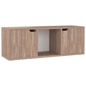 TV-Schrank Grau Sonoma-Eiche 88,5x27,5x30,5 cm Holzwerkstoff