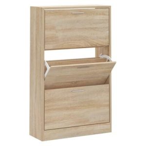 Schuhschrank Sonoma-Eiche 63x24x103 cm Holzwerkstoff