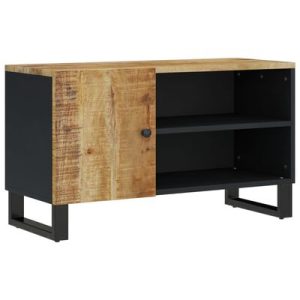 TV-Schrank 80x33x46 cm Massivholz Mango & Holzwerkstoff