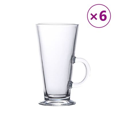 Latte-Macchiato-Gläser mit Henkel 6 Stk. 250 ml