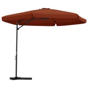 Sonnenschirm mit Stahlmast 300 cm Terracotta-Rot