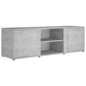 TV-Schrank Betongrau 120x34x37 cm Holzwerkstoff