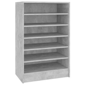 Schuhschrank Betongrau 60x35x92 cm Holzwerkstoff