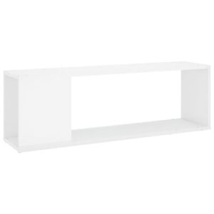 TV-Schrank Hochglanz-Weiß 100x24x32 cm Holzwerkstoff