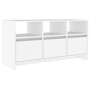 TV-Schrank Weiß 102x37,5x52,5 cm Holzwerkstoff