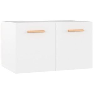 Wandschrank Hochglanz-Weiß 60x36,5x35 cm Holzwerkstoff