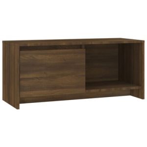 TV-Schrank Braun Eichen-Optik 90x35x40 cm Holzwerkstoff