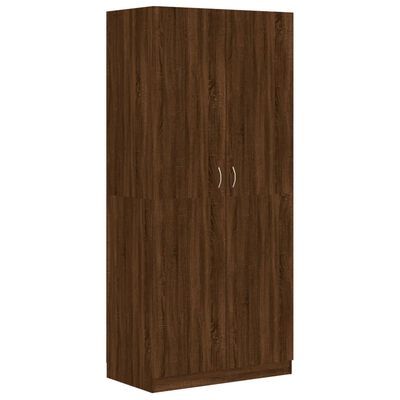 Kleiderschrank Braun Eichen-Optik 90x52x200 cm Holzwerkstoff