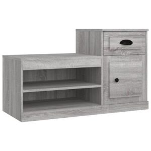 Schuhschrank Grau Sonoma 100x42x60 cm Holzwerkstoff