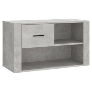 Schuhschrank Betongrau 80x35x45 cm Holzwerkstoff