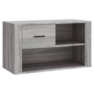 Schuhschrank Grau Sonoma 80x35x45 cm Holzwerkstoff