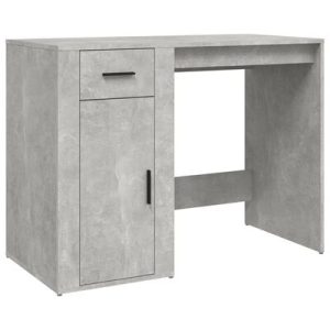 Schreibtisch Betongrau 100x49x75 cm Holzwerkstoff