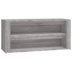 Schuhregal Grau Sonoma 100x35x45 cm Holzwerkstoff