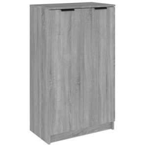 Schuhschrank Grau Sonoma 59x35x100 cm Holzwerkstoff