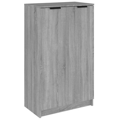 Schuhschrank Grau Sonoma 59x35x100 cm Holzwerkstoff