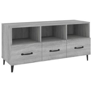 TV-Schrank Grau Sonoma 102x35x50 cm Holzwerkstoff