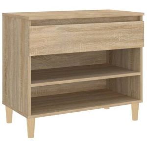 Schuhregal Sonoma-Eiche 70x36x60 cm Holzwerkstoff