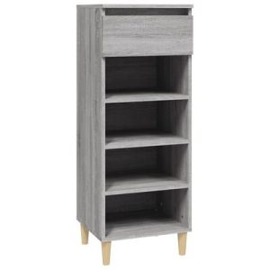 Schuhschrank Grau Sonoma 40x36x105 cm Holzwerkstoff