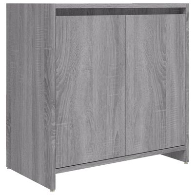 Badschrank Grau Sonoma 60x33x61 cm Holzwerkstoff