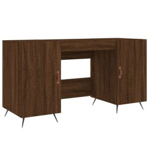 Schreibtisch Braun Eichen-Optik 140x50x75 cm Holzwerkstoff