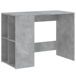 Schreibtisch Betongrau 102x50x75 cm Holzwerkstoff