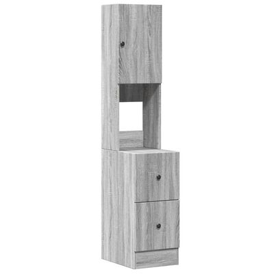 Küchenschrank Grau Sonoma 35x50x180 cm Holzwerkstoff