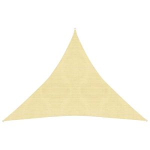 Sonnensegel 160 g/m² Beige 3x3x3 m HDPE