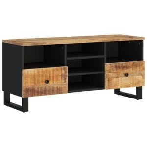 TV-Schrank 100x33x46 cm Massivholz Mango & Holzwerkstoff